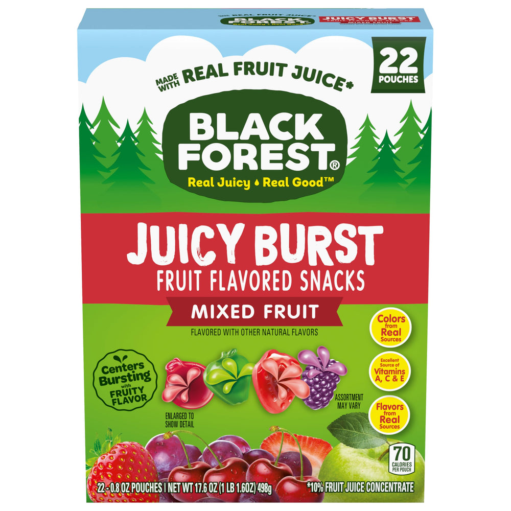 Black Forest soft juicy texture snack loved for its gentle bite and burst center
