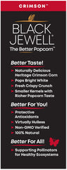 Black Jewell non-GMO gluten-free label on packaging.