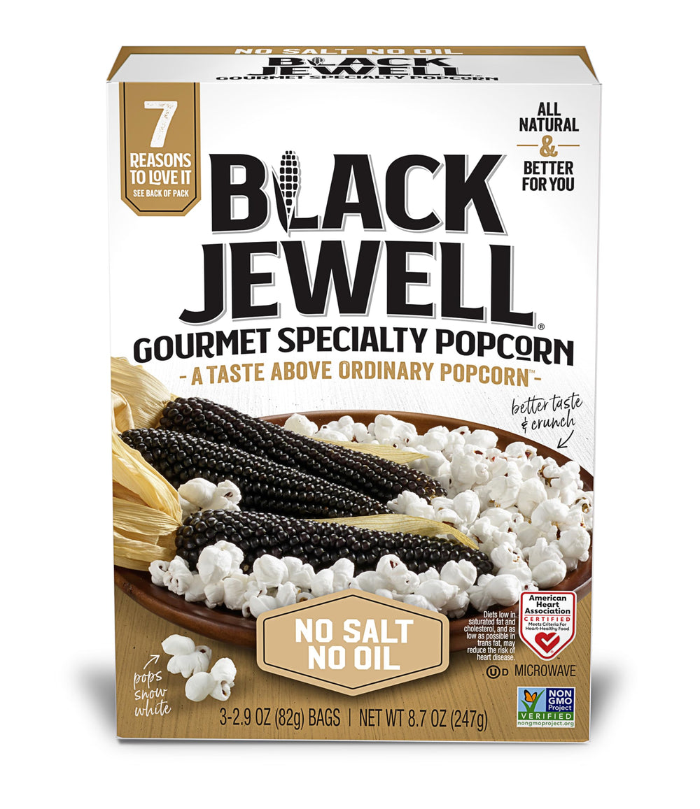 Black Jewell popcorn kernels to pop, delivering bold flavor.