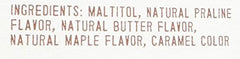 Blackberry Patch sugar-free maple praline syrup on pancakes