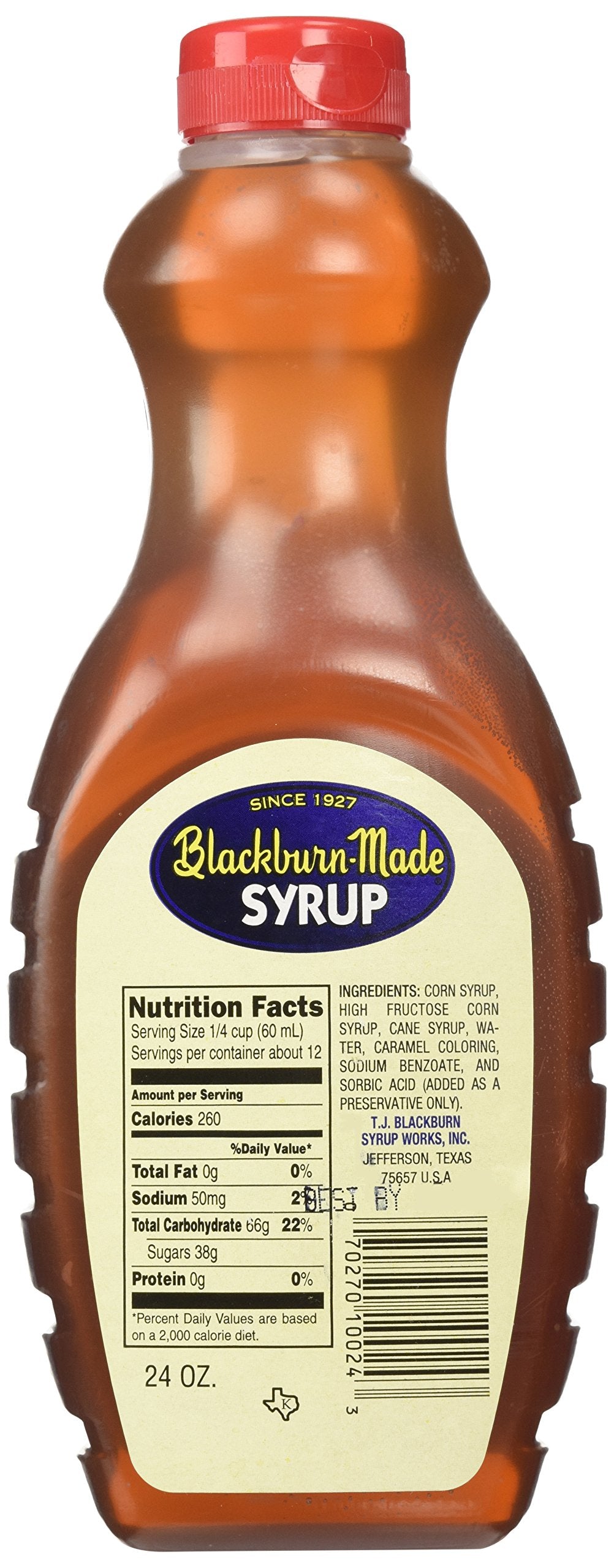 Blackburn's syrup used in baking and desserts for natural sweetness.