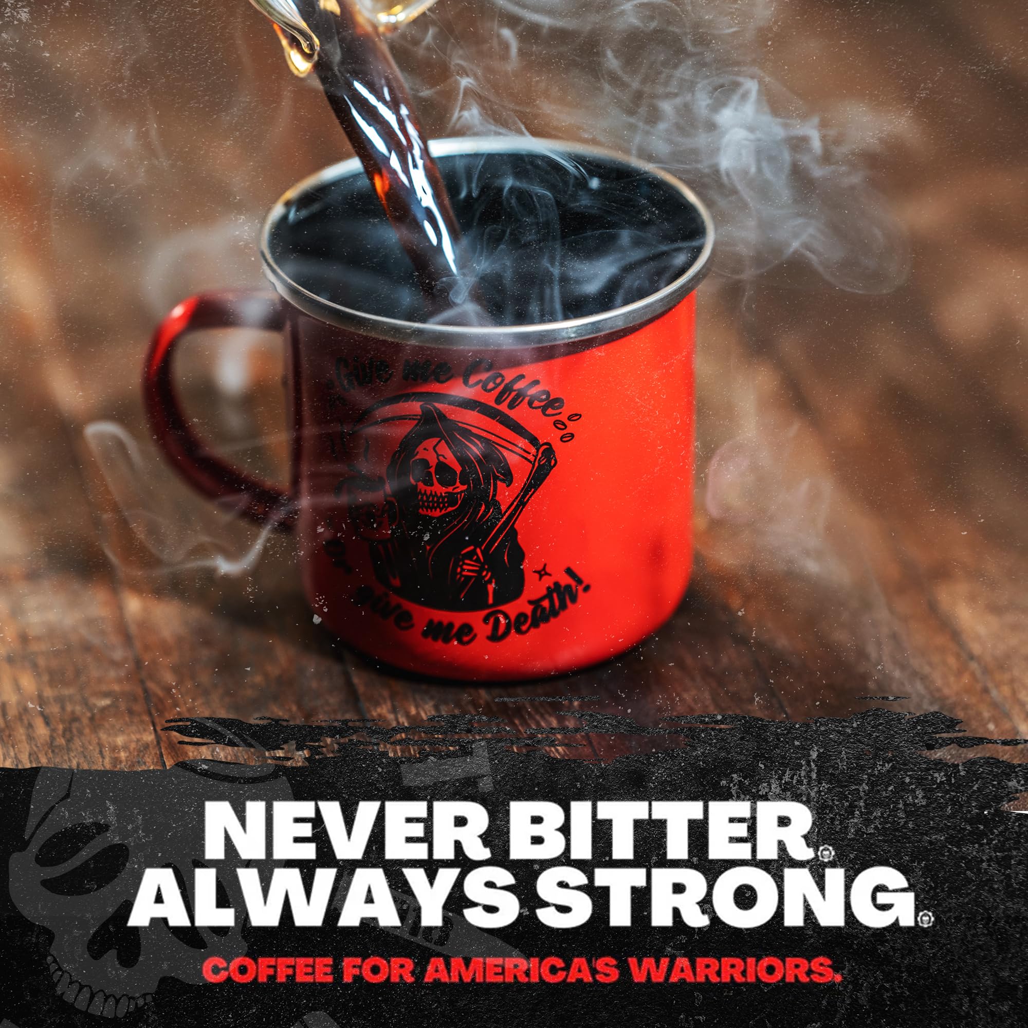 Blackout Coffee Co Morning Reaper pod dispenser ready to brew with convenience.