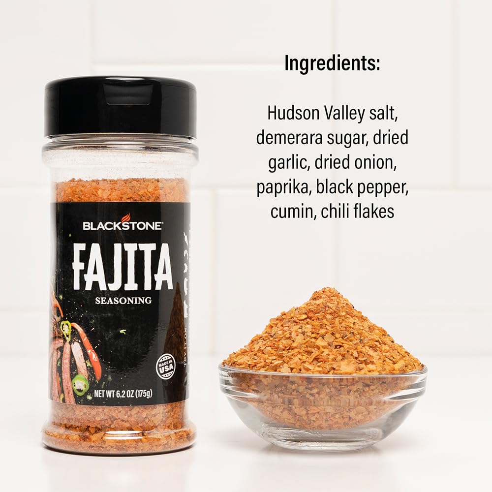BLACKSTONE 4230 fajita powder shaker for quick, even chicken seasoning