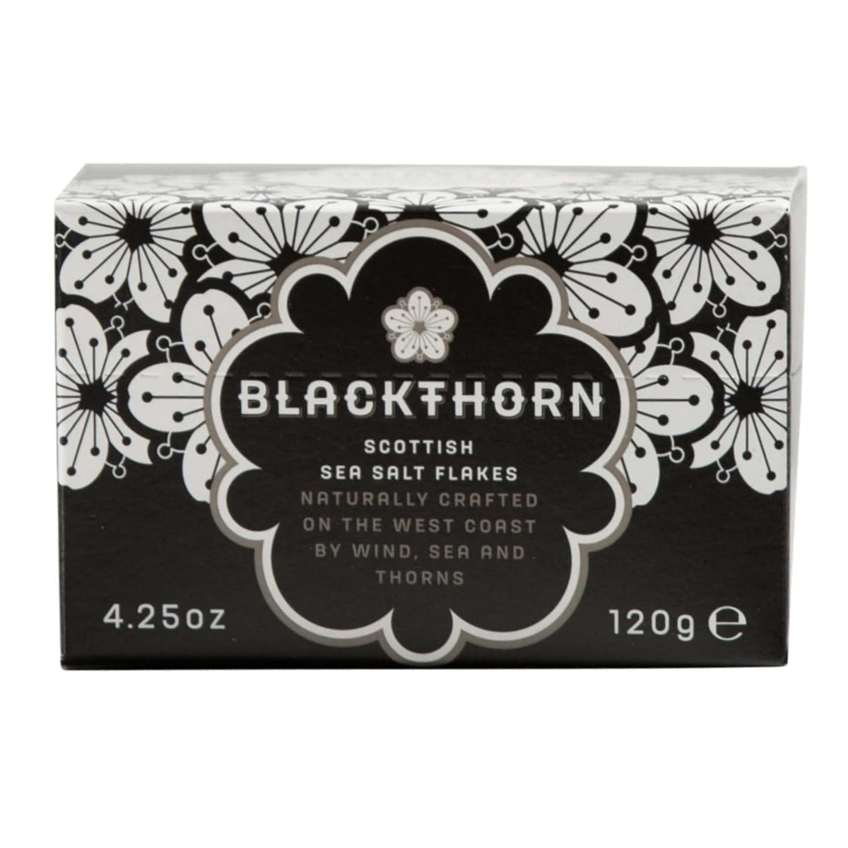 Blackthorn Scottish Sea Salt Flakes bottle pour, premium finishing salt for meals
