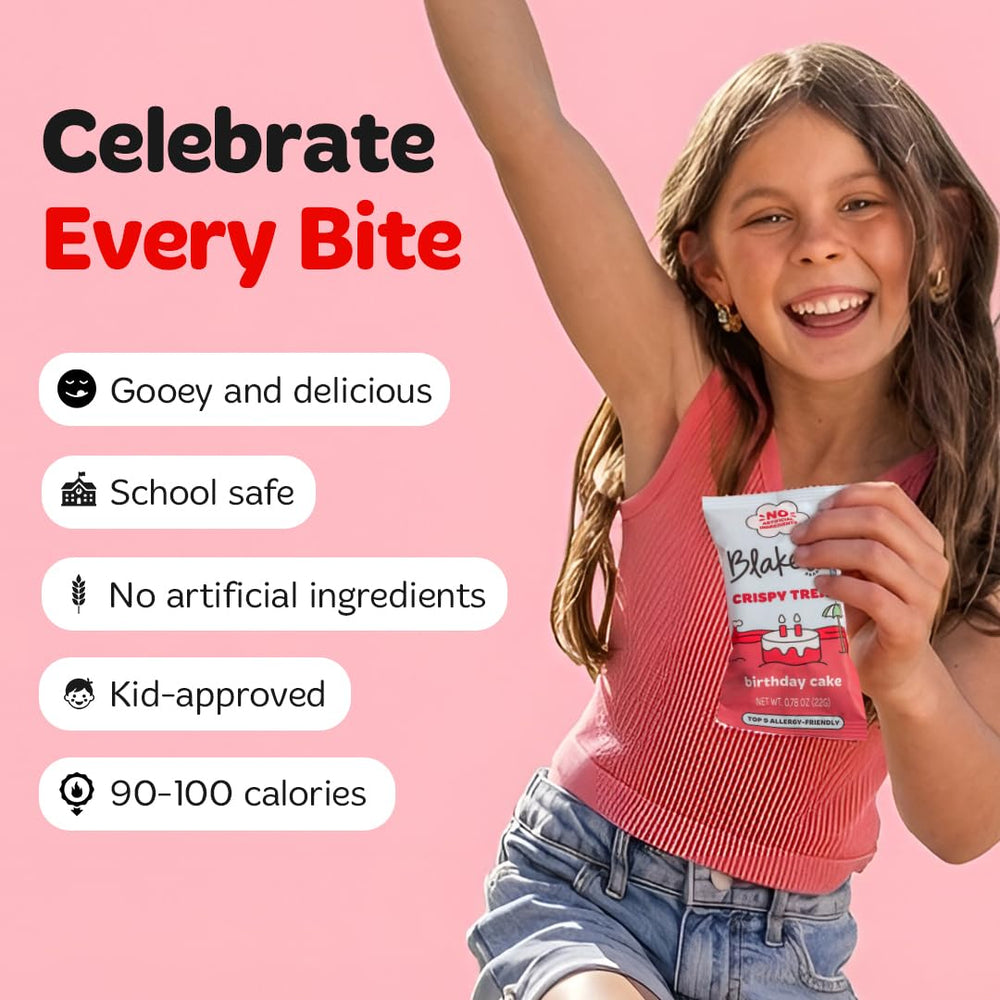 Birthday Cake flavor bar wrapper, colorful and fun on the go