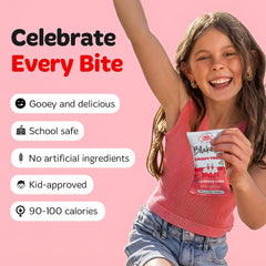 Birthday Cake flavor bar wrapper, colorful and fun on the go