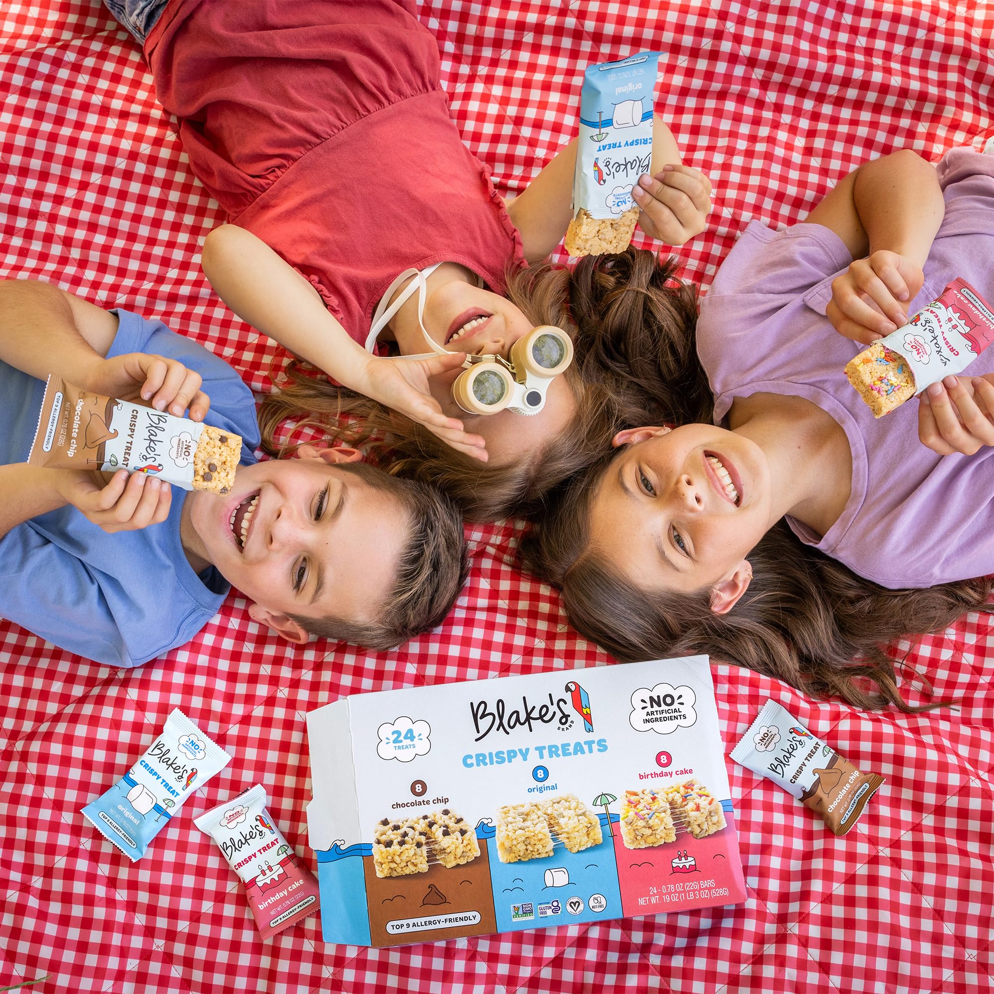 Vegan, kosher, non-GMO snack label on the packaging