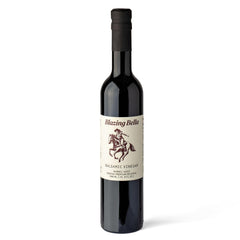 Blazing Bella bottle showcases barrel aged balsamic's rich depth for everyday cooking.