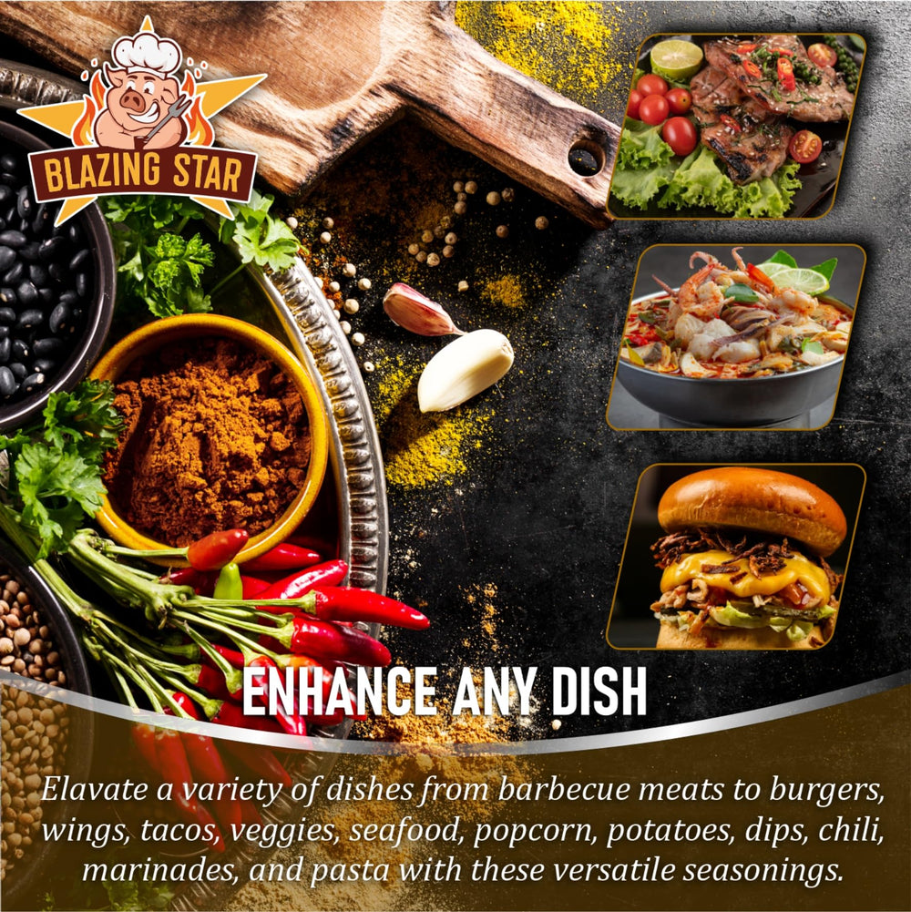Blazing Star BBQ Reaper Rub ribs plate—sticky, flavorful bark.