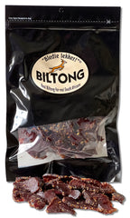 Bledie Lekker Biltong Sliced 8oz packaging ready-to-eat beef.