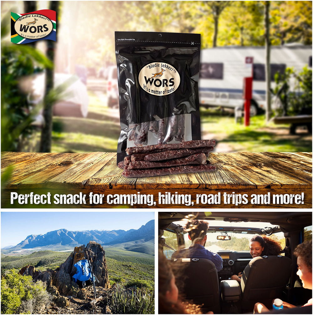 Bledie Lekker Droewors with USDA seal, trusted quality for safe, shelf-stable enjoyment.