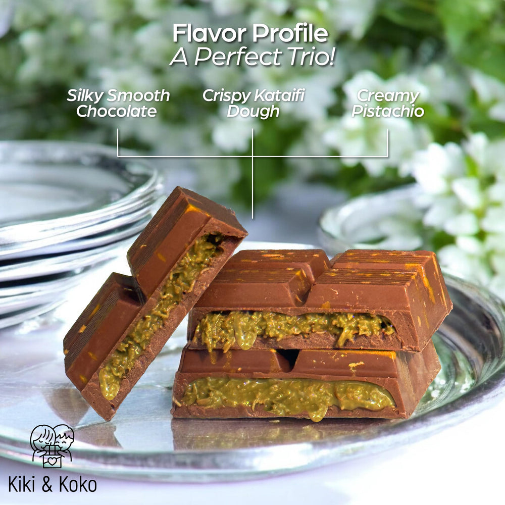 Bleib Gesund Dubai Chocolate Pistachio Bar EU couverture chocolate close-up