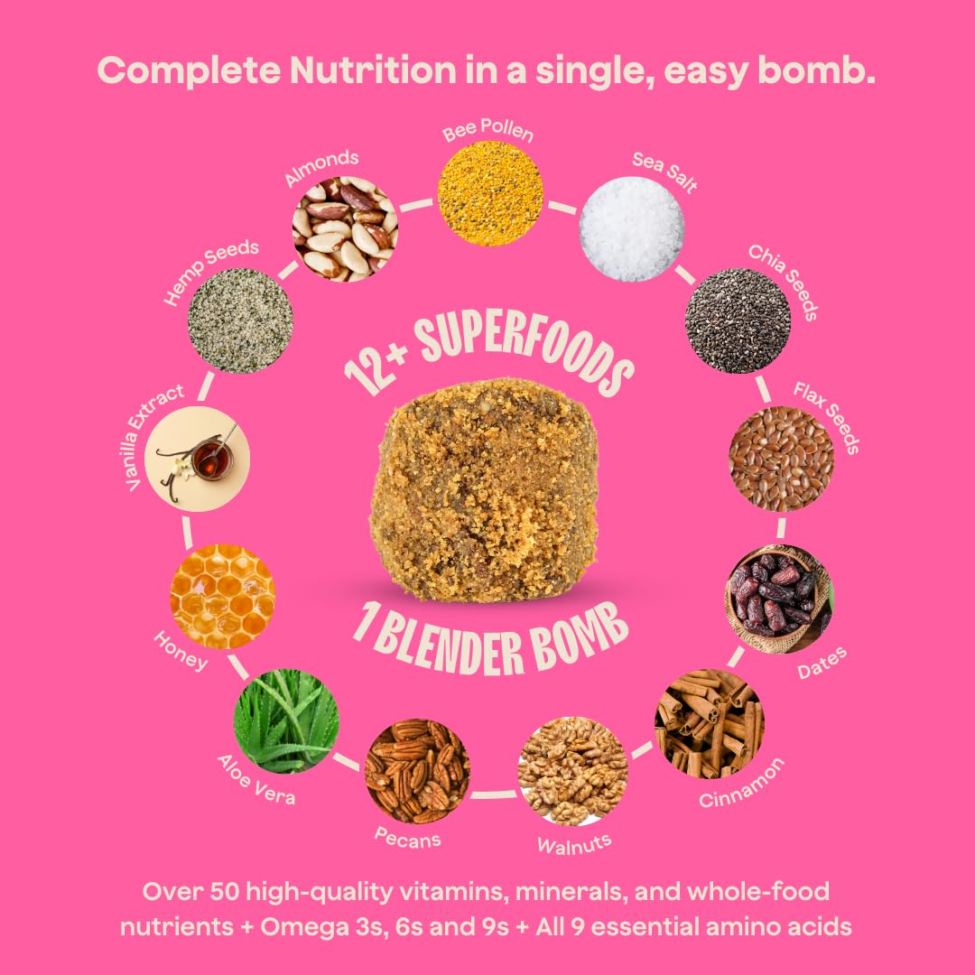 Blender Bombs OG in recipe book suggesting easy healthy meal idea