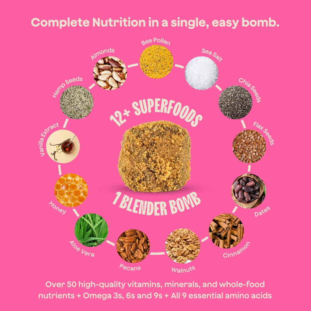 Blender Bombs OG in recipe book suggesting easy healthy meal idea