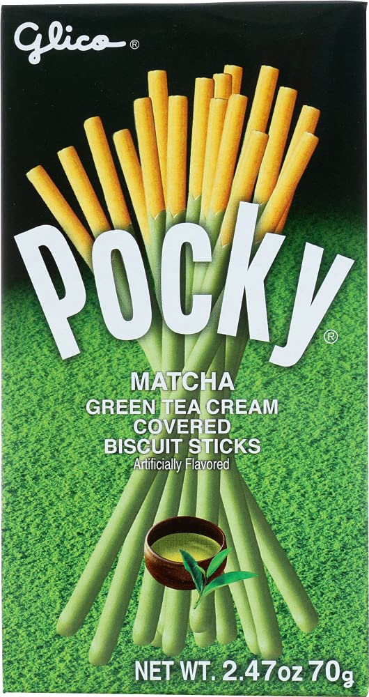 BLholife Pocky Matcha Green Tea 70g trio packs, perfect for afternoon tea moments.