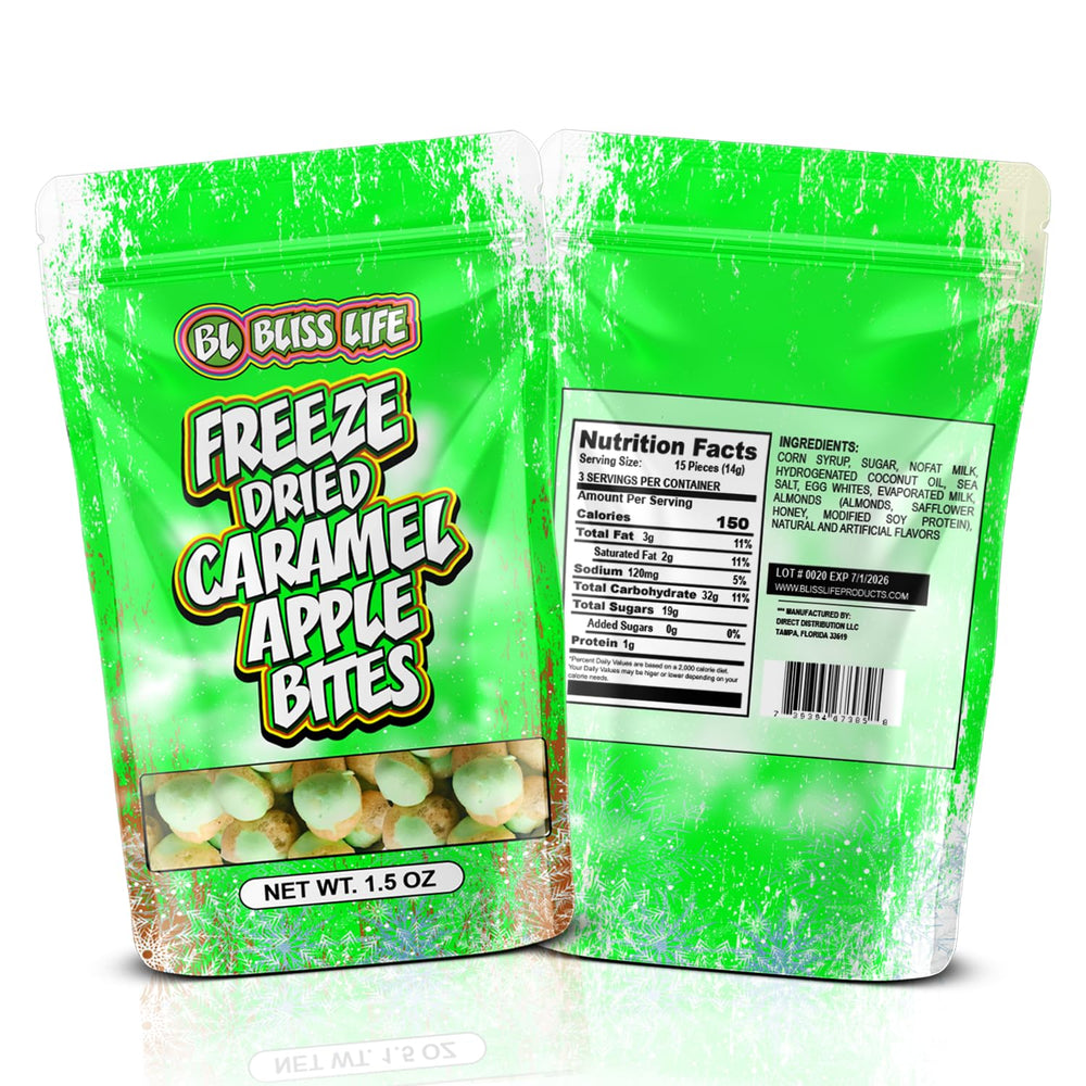 Bliss Life Freeze-Dried Candy four flavors visual, perfect variety for sharing and tastings.