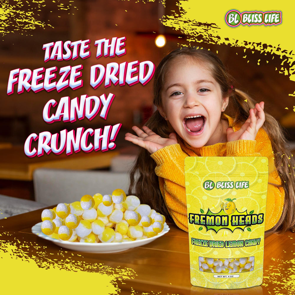 On-the-go Fremon Heads snack for car rides and travel