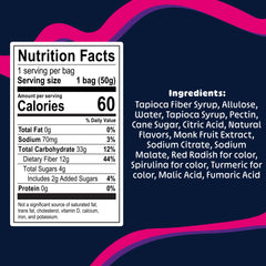 Blobs Watermelon-Lychee flavor shot highlights fresh fruit notes for on-the-go snacking.