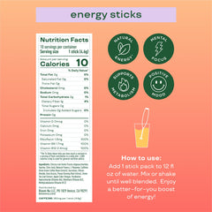 Bloom Nutrition Raspberry Lemon energy stick for a revitalizing, portable pick-me-up
