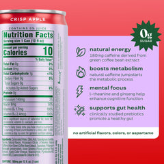 Bloom Nutrition Sparkling Energy Drink Green Tea Extract label shot showcases focus-supporting antioxidants