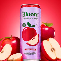 Bloom Nutrition Sparkling Energy close-up highlights refreshing fizz and natural caffeine.