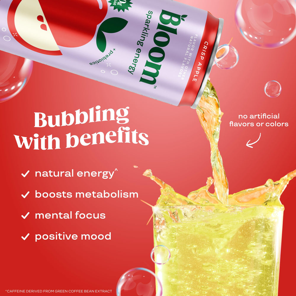 Bloom Nutrition Sparkling Energy green tea extract provides antioxidants and focus.
