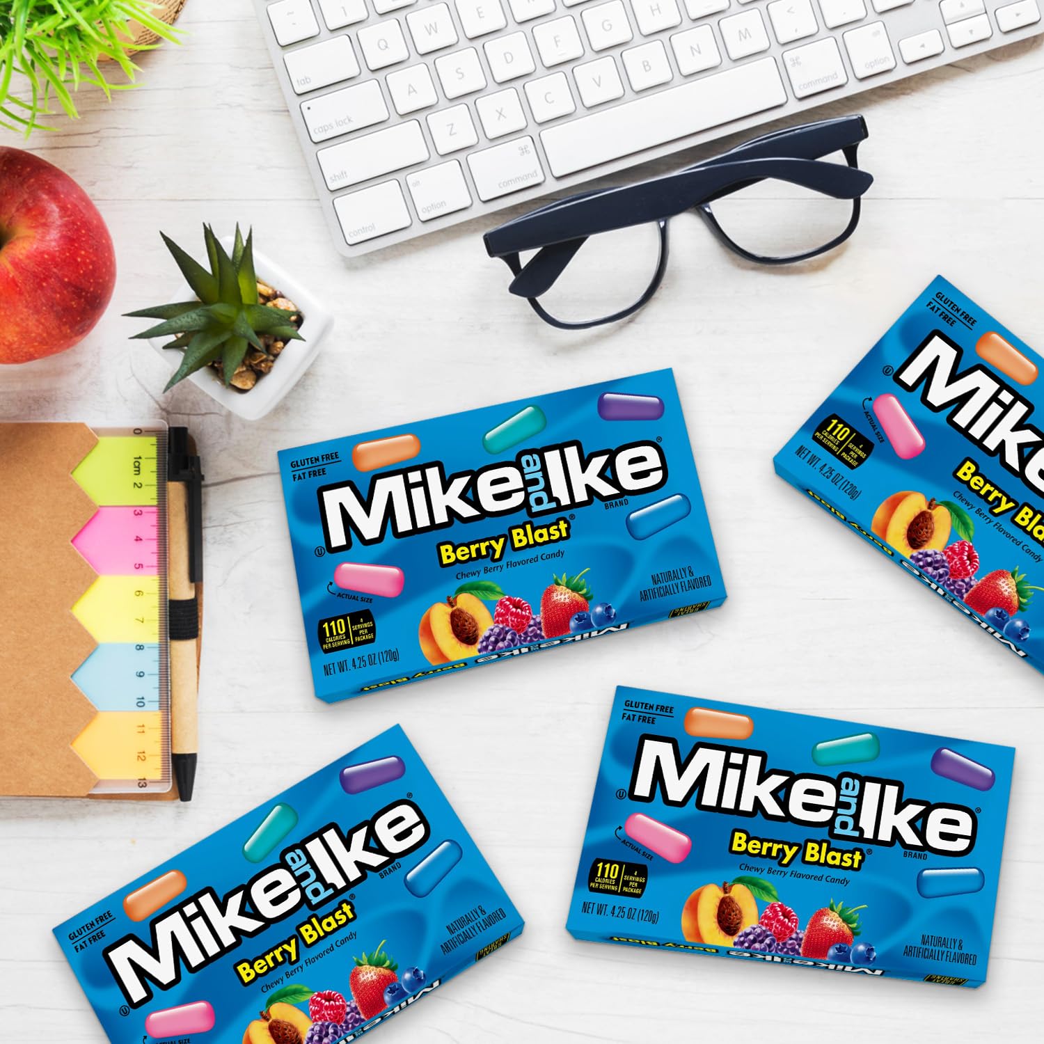 Bloom's Mike and Ike Berry Blast with popcorn pairing for snack time