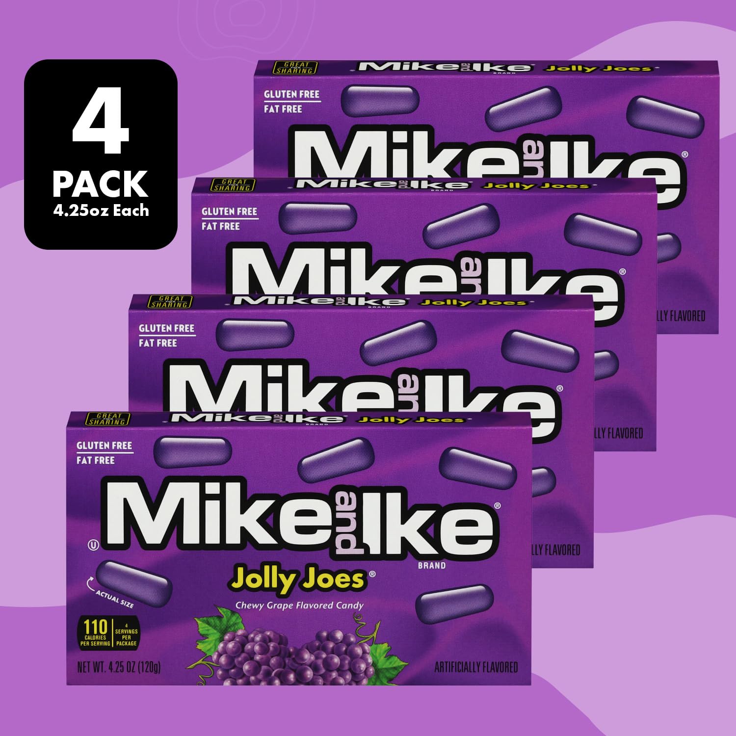 Bloom's Mike and Ike Jolly Joes theater box packaging bright and share-friendly