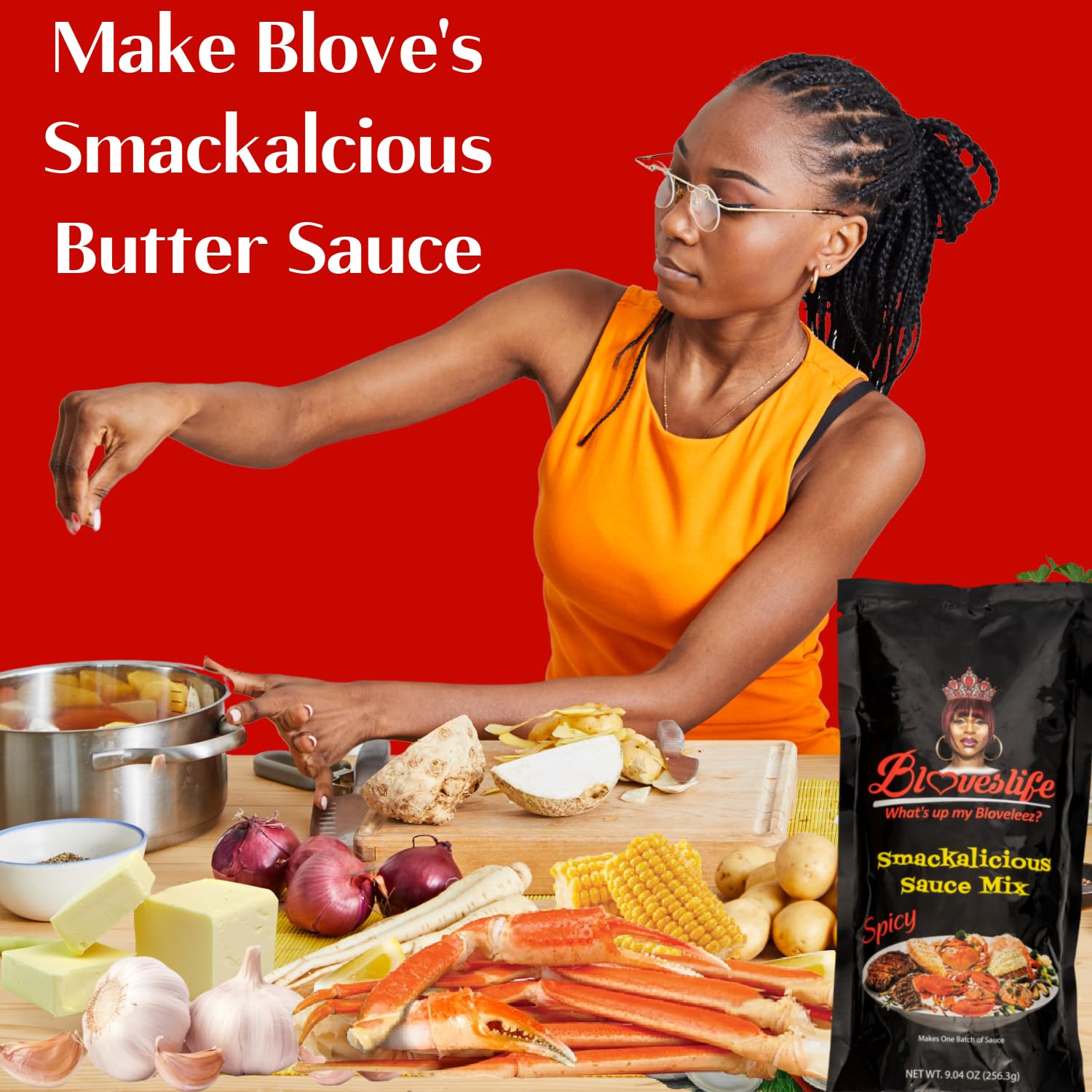 Poultry dish finished with a glossy spicy glaze from Blove's mix.