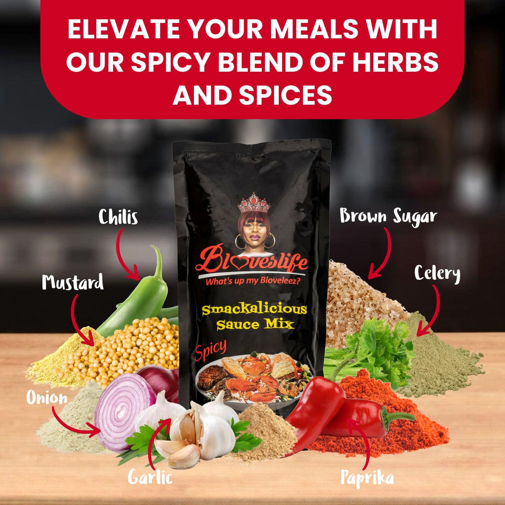 Close-up of Smackalicious texture for enhanced cooking with veggies.