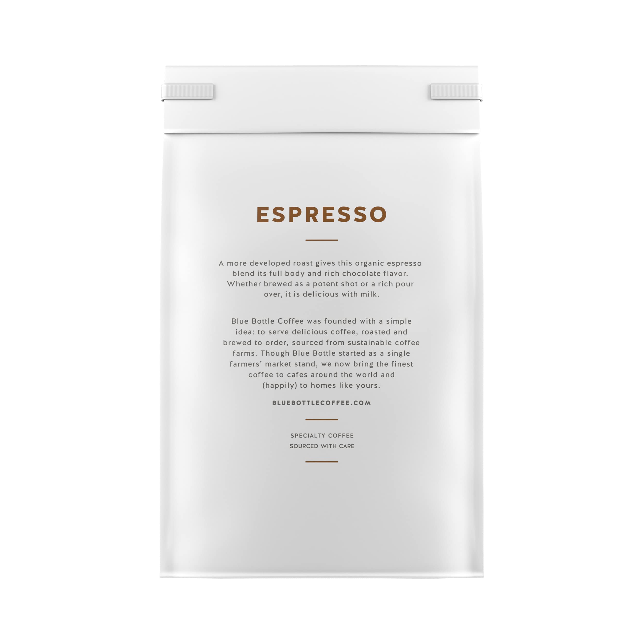 Blue Bottle Flavor Palette notes: dark chocolate and caramel hints.