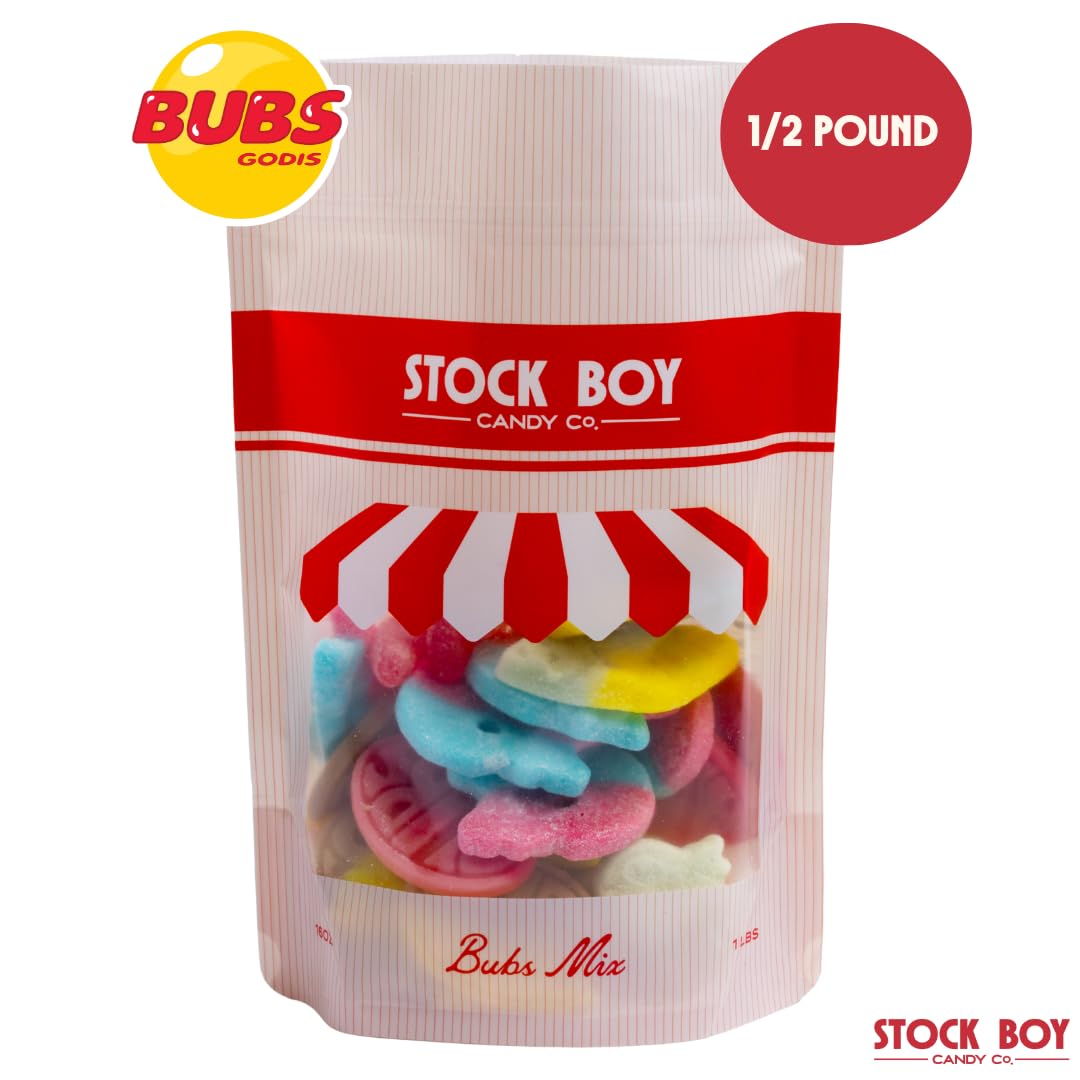 Blue Desert Market BUBS Godis sour candies provide tangy zest for playful taste tests.