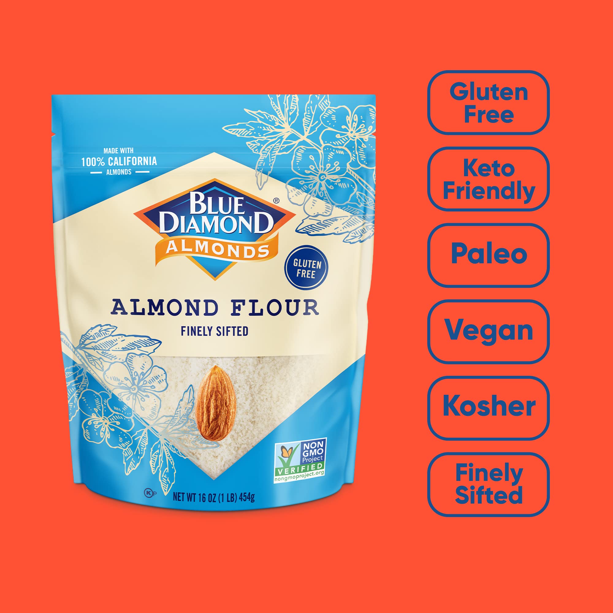 Blue Diamond Almond Flour dough ready for keto and paleo dishes.