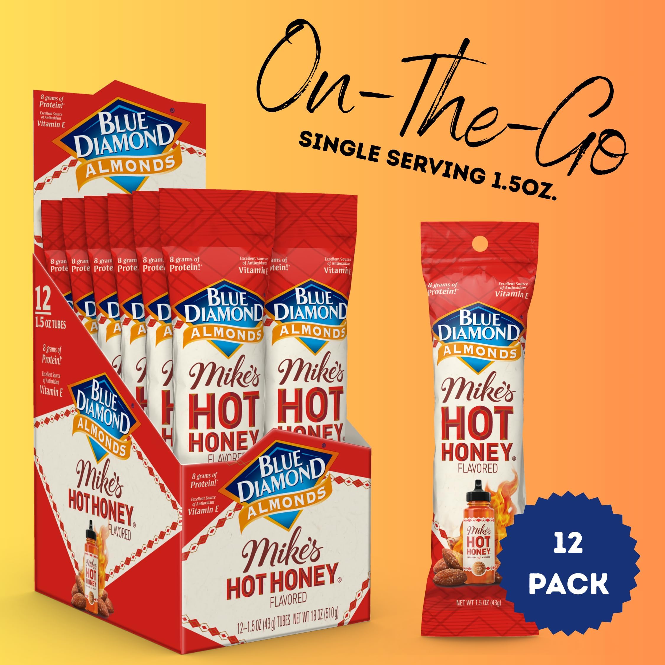 California-grown almonds delivering farm-fresh flavor with natural honey heat.