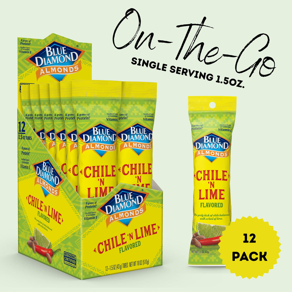Blue Diamond Chile N Lime Kosher Non-GMO labeling shows clean ingredients