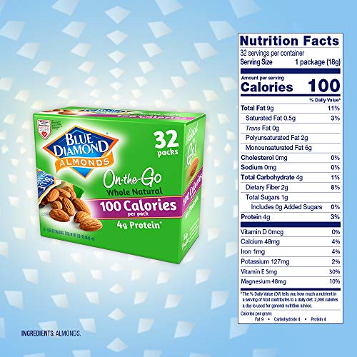 Blue Diamond Almonds cholesterol-free trans-fat-free fiber-rich snack for everyday energy