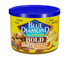 Blue Diamond Almonds Elote Street Corn can, bold flavor in a portable snack.