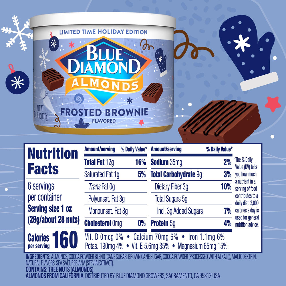 Blue Diamond almonds on a holiday charcuterie board offering a sweet-savory pairing.