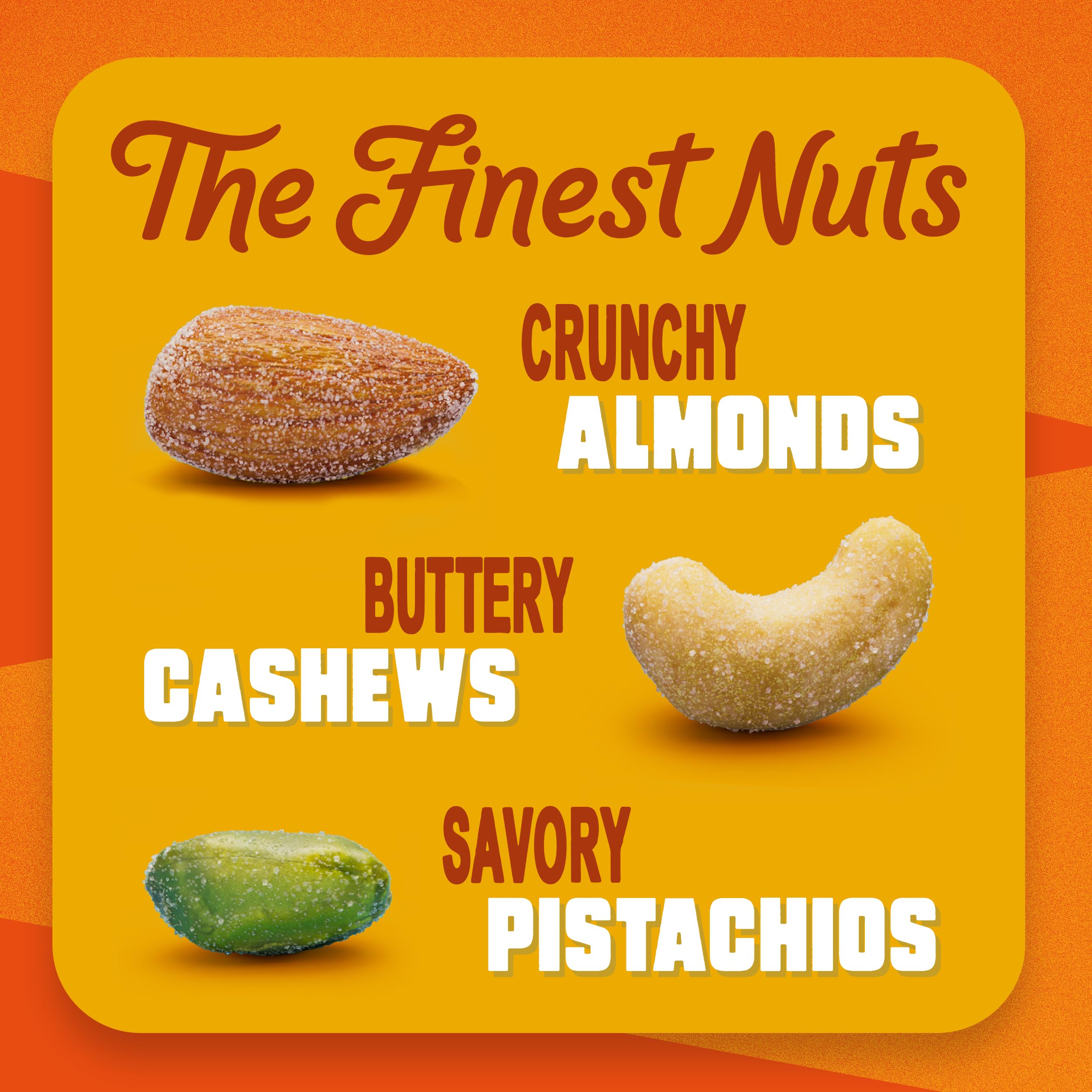 Blue Diamond Almonds honey roasted deluxe cashews and nuts arrangement conveys rich glaze and aroma