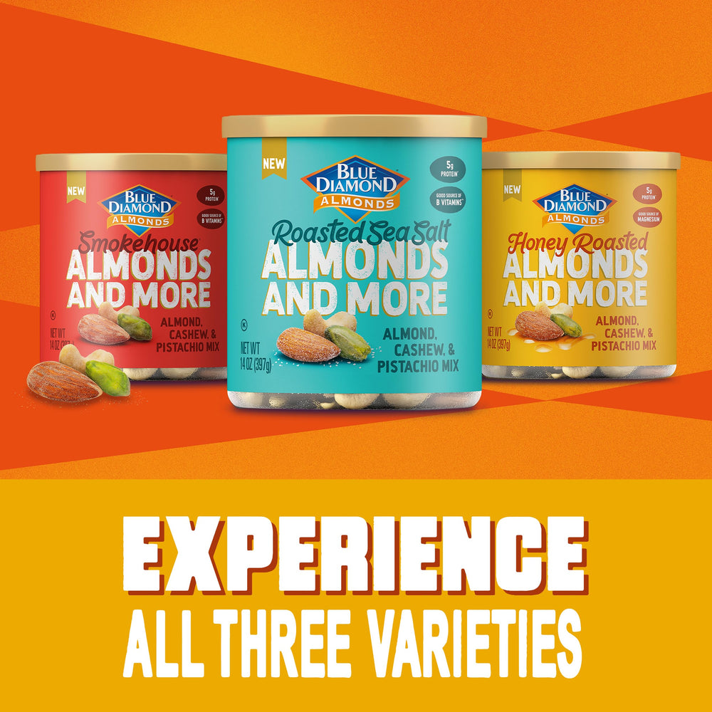 Blue Diamond almonds honey roasted duo bowl underscores gluten-free, vegan snacking options
