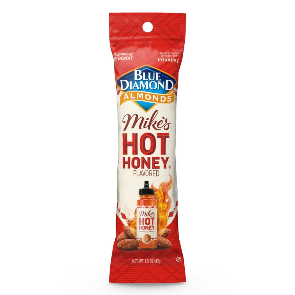 Blue Diamond almonds roasted with chili-infused honey for bold lunch flavor.