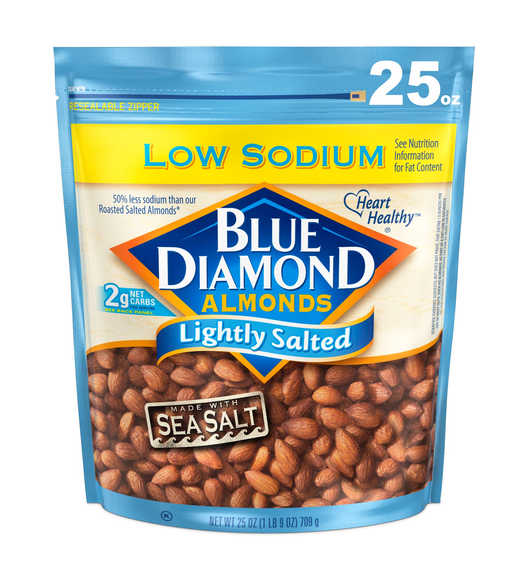 Blue Diamond Almonds lightly salted in a serving bowl for a party snack.