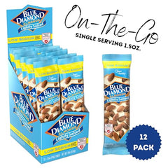 Blue Diamond Almonds lightly salted on-the-go snack image with almonds.