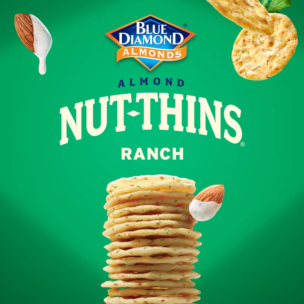 Blue Diamond Nut Thins Country Ranch gluten free snack option.