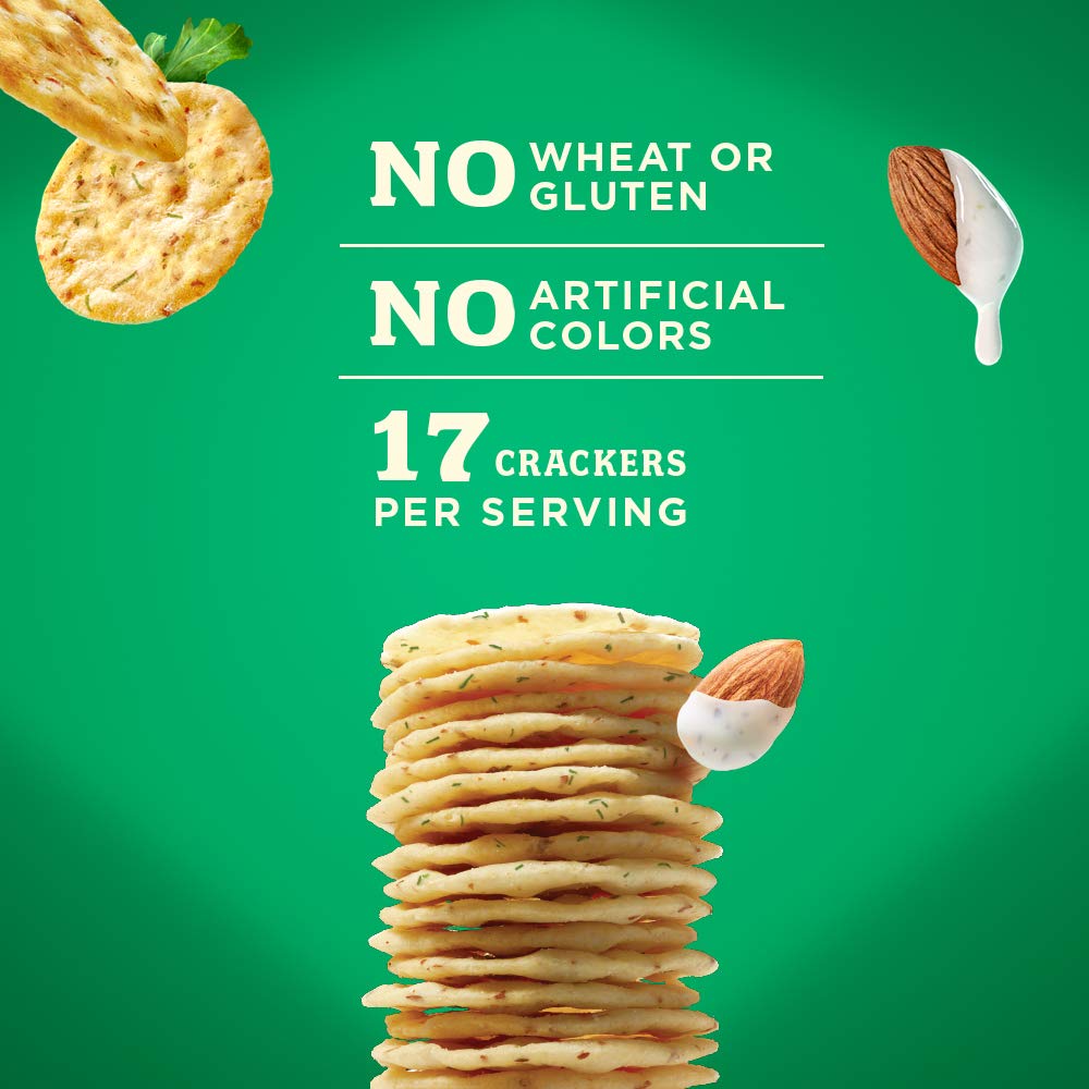 Blue Diamond Nut Thins light crispy texture complements dips.
