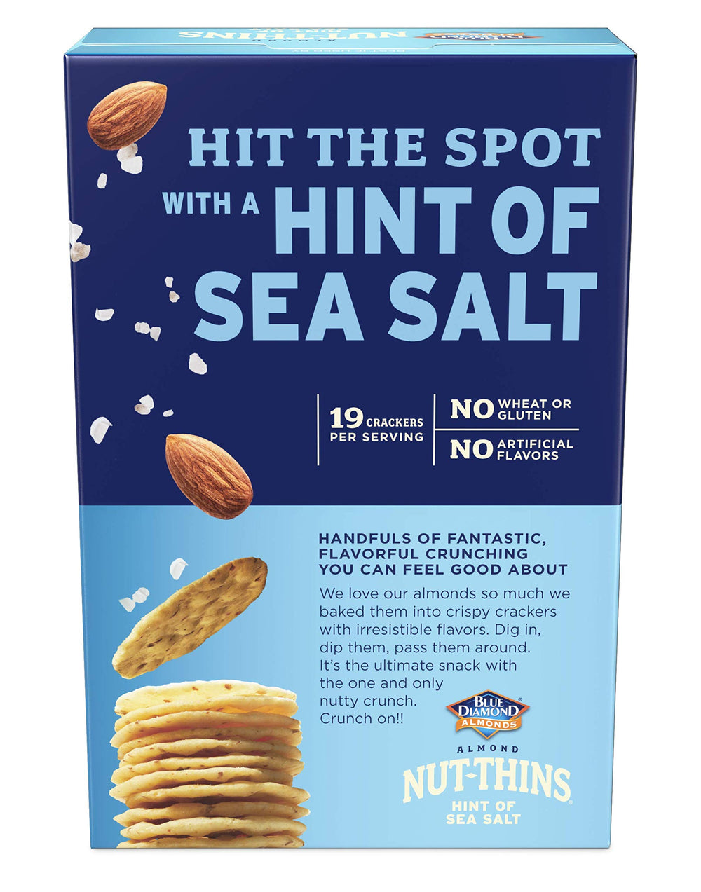 Blue Diamond Almonds Nut-Thins certified kosher gluten-free snack choice.