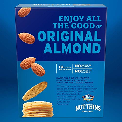 Blue Diamond Almonds Nut-Thins Original crackers beside a bowl of cheese spread.