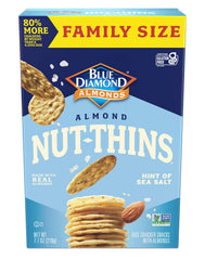 Blue Diamond Almonds Nut-Thins sea salt crackers deliver a crisp gluten-free crunch for dipping.