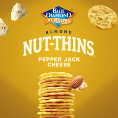Serving plate with Nut Thins Pepper Jack for quick snack pairing