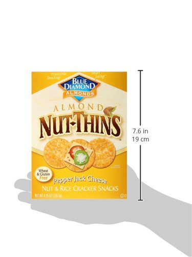 Snack shelf display featuring Blue Diamond Almonds Nut Thins Pepper Jack